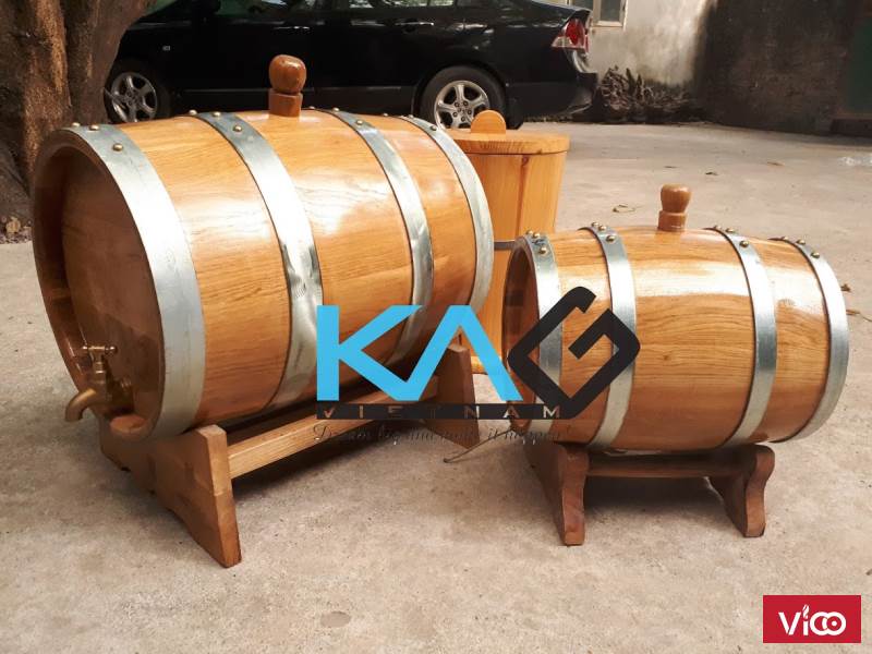 Thùng gỗ sồi ngâm rượu GẠO ngon hơn rượu TÂY KAG Việt Nam