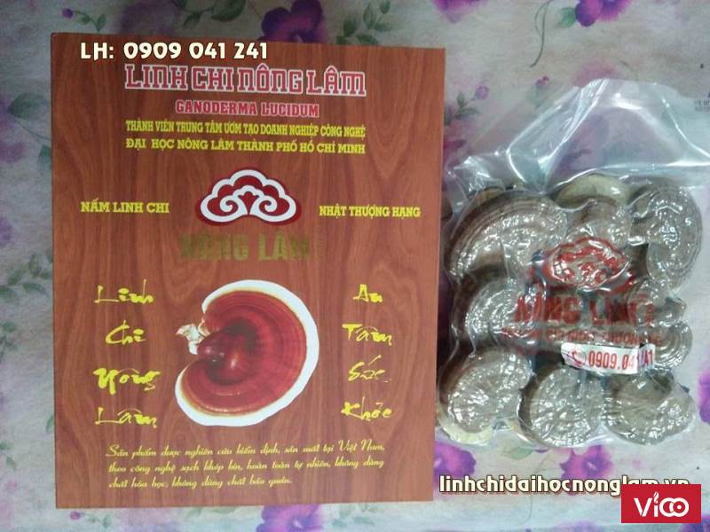 nấm linh chi đỏ nhật thượng hạng nông lâm 250g