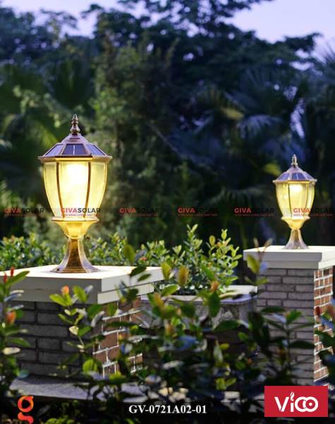 Đèn trụ cổng năng lượng mặt trời GVGL0721A0201