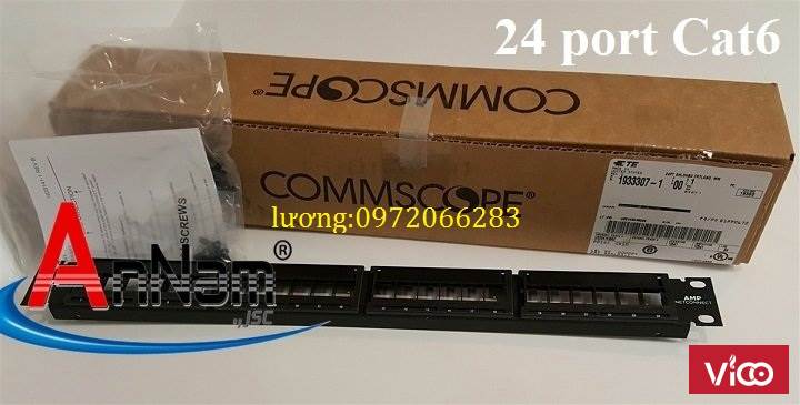 Patch panel 24 port CAT6 COMMSCOPE mã 13750142