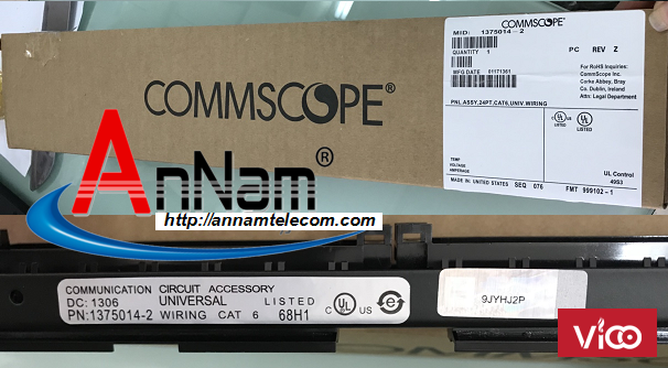 Patch panel 24 port CAT6 COMMSCOPE mã 13750142