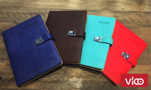 Sản xuất sổ bìa da thật