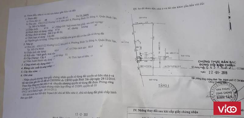 Bán nhà cấp 4 hẻm 650 Hương Lộ 2 nở hậu 6.48m