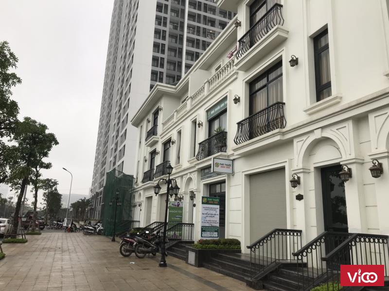 Cho thuê Shop, cửa hàng, Office, tại Vinhomes Greenbay,mặt đường Lương Thế Vinh DT 96m2 mặt tiền 6m