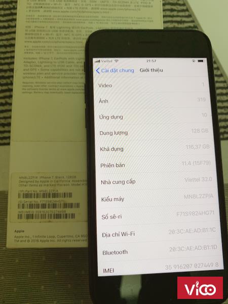 Iphone 7 128G màu đen