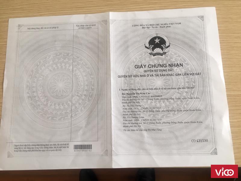 Cần bán gấp nhà trên phố Cầu Đông, gần chợ Đồng Xuân, tiện kinh doanh.