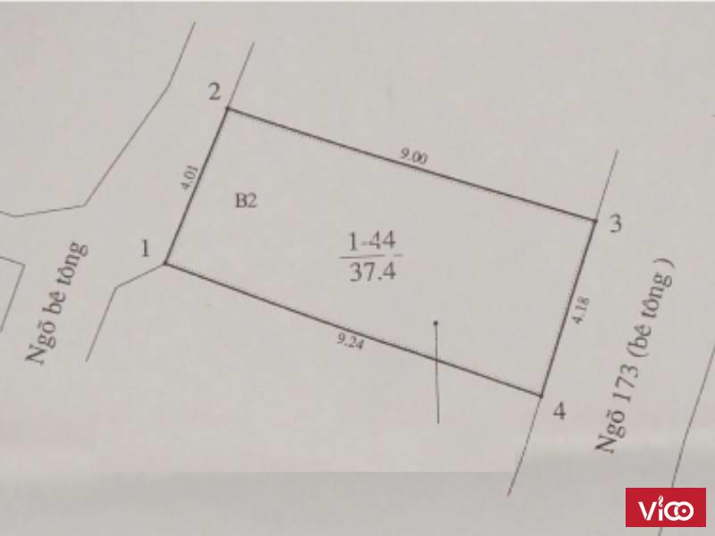 Bán nhà ngõ 173 Hoàng Hoa Thám, 2 mặt tiền, Sổ đỏ chính chủ, diện tích 38m2