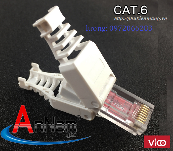 Đầu bấm hạt mạng Cat6 không dùng Tool