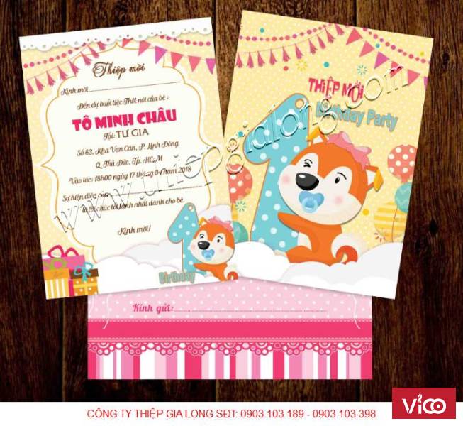 Trọn Bộ Sưu Tập Thiệp Mời Thôi Nôi Cho Bé Tuổi Tuất Năm 2019