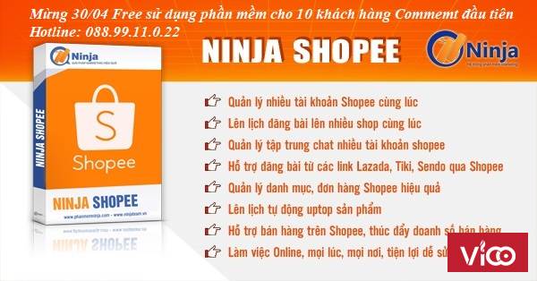 Phần Mềm Ninja Shopee Quản Lý Nhiều Tài Khoản Cùng Lúc