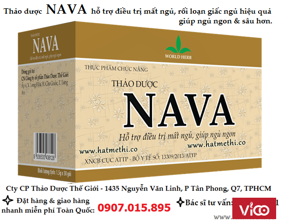 Thảo dược NAVA trị khỏi bệnh mất ngủ và rối loạn giấc ngủ