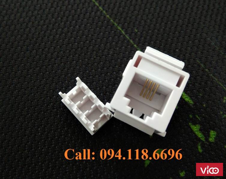 Nhân điện thoại RJ11 Cat3 AMP mã 13751921