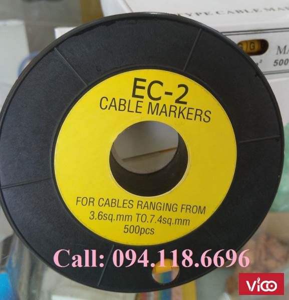 Vòng đánh dấu dây mạng bằng chữ (AZ) loại cao su