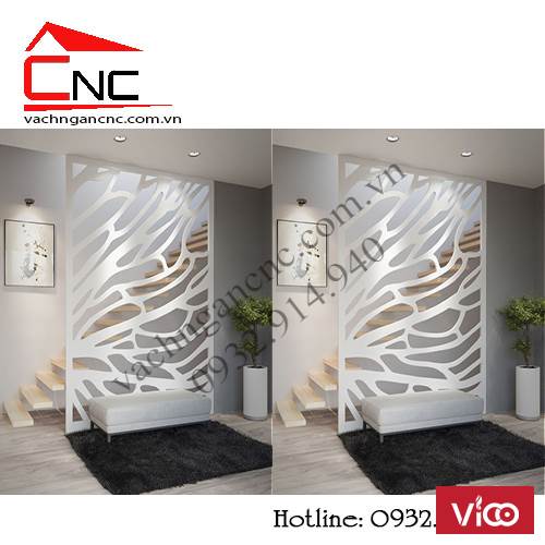 Bí quyết trang trí cầu thang bằng vách ngăn cầu thang đẹp cnc