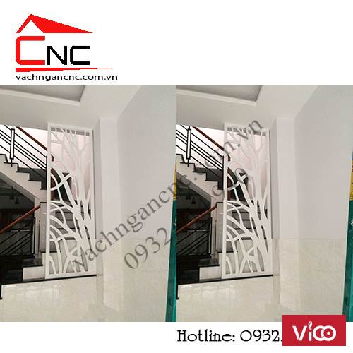 Bí quyết trang trí cầu thang bằng vách ngăn cầu thang đẹp cnc