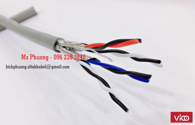 Cáp mạng Altek Kabel cat5e Cáp mạng chống nhiễu ftp6 Cáp điều khiển rvv, cvv Cáp chống nhiễu