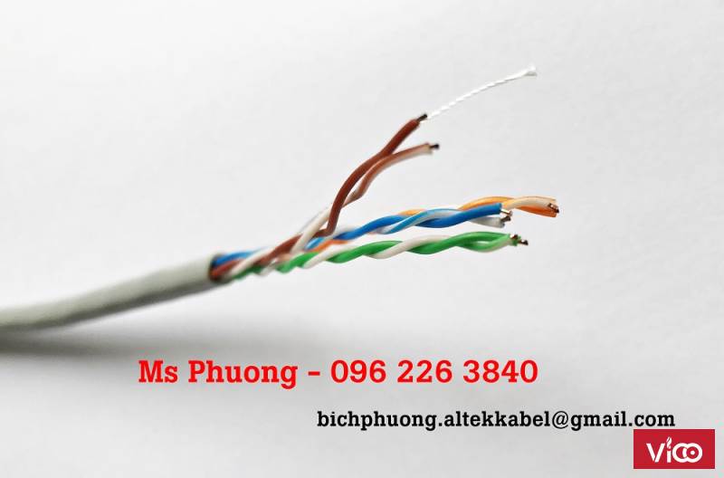 Cáp mạng Altek Kabel cat5e Cáp mạng chống nhiễu ftp6 Cáp điều khiển rvv, cvv Cáp chống nhiễu