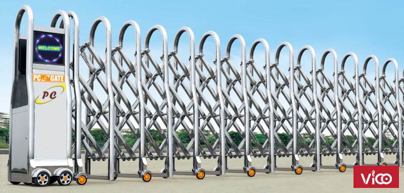Cổng xếp inox giá rẻ P12