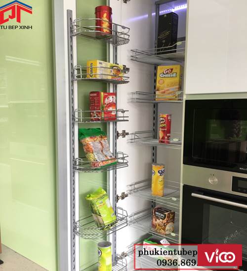 Sắp xếp không gian bếp thông minh với phụ kiện bếp tại Tủ Bếp Xinh