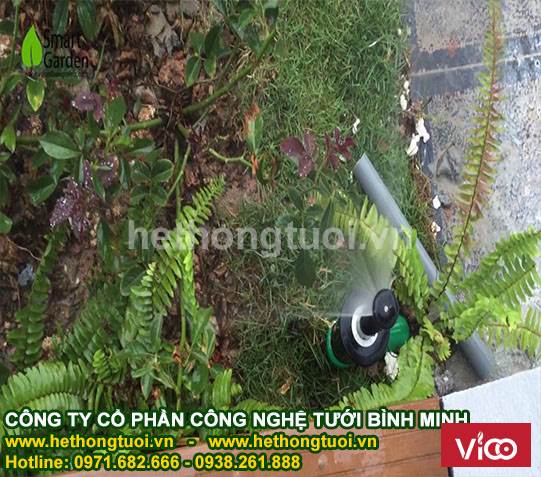 Hệ thống tưới cảnh quan, hệ thống tưới sân vườn, hệ thống tưới cây thông minh