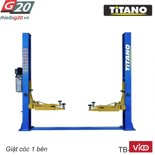 Cầu nâng 2 trụ Titano ô tô giá tốt