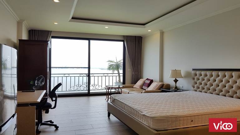 ID 576 Cho thuê căn hộ Yên Phụ, Tây Hồ, 45m2, 1PN, view hồ, nội thất hiện đại