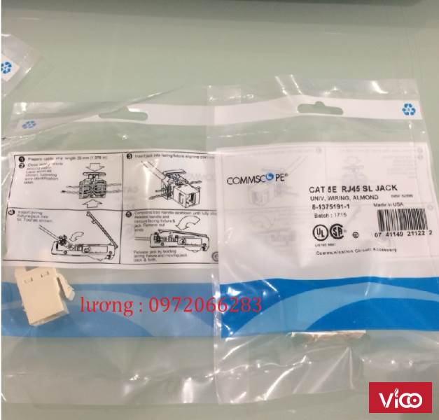 Nhân Mạng AMP (113751911) Category 5E Modular Jack