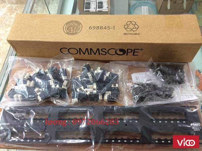 Patch panel 48 port CAT6 COMMSCOPE P/N 13750152
