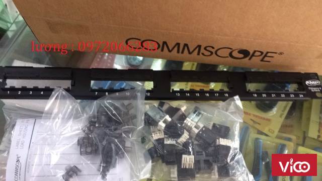 Patch panel 24 port CAT6 COMMSCOPE P/N 13750142