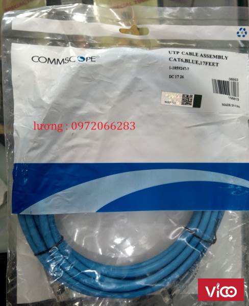 Patch Cord Commscope Cat6 5m mã 118592475