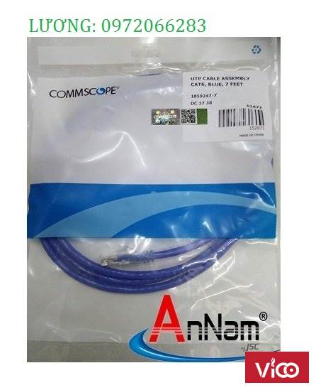 Patch Cord Commscope Cat5e 2.1m mã 18592397