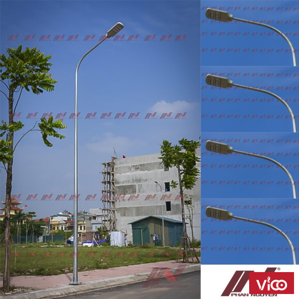 cột đèn cao áp bát giác rời cần cao 9m BG978