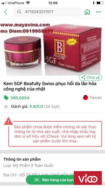 KEM 5GF TRỊ NÁM, TRẮNG DA