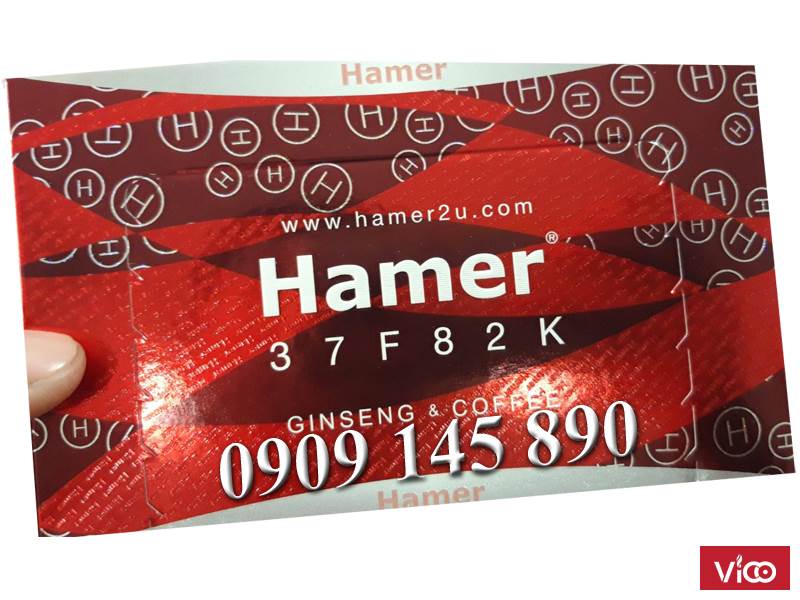 Hamer Ginseng Coffee Candy kẹo sâm tăng cường sinh lực phái mạnh.