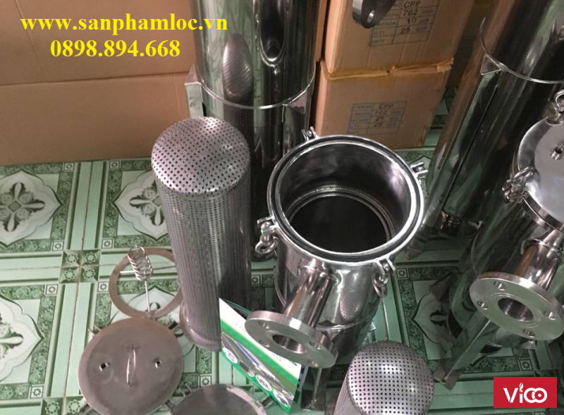 Bình lọc túi size 2 lọc nước lưu lượng lớn 2035 khối/giờ