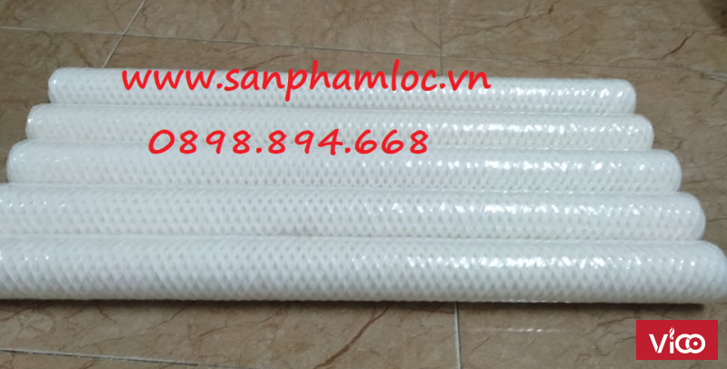 Lõi lọc sợi quấn 30 inch 200 micron lọc nước thải công nghiệp