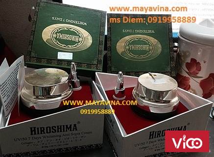 hiroshima trị nám, trắng da , trị mụn