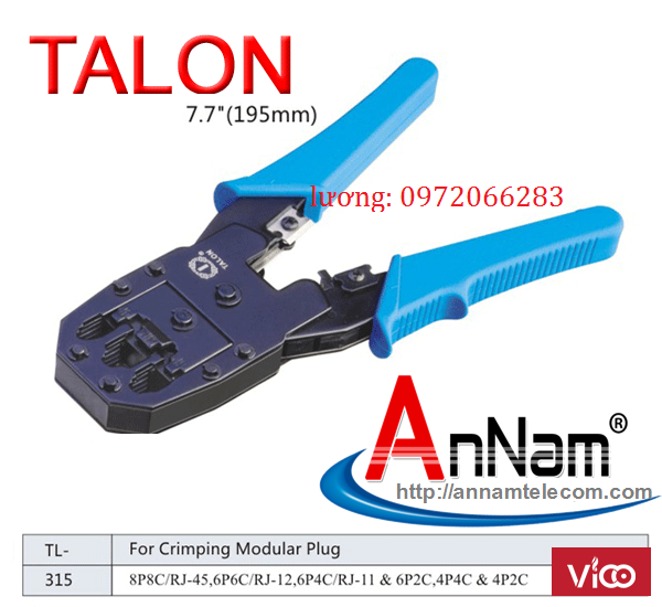 KÌM MẠNG TL315 BẤM RJ11RJ12RJ45
