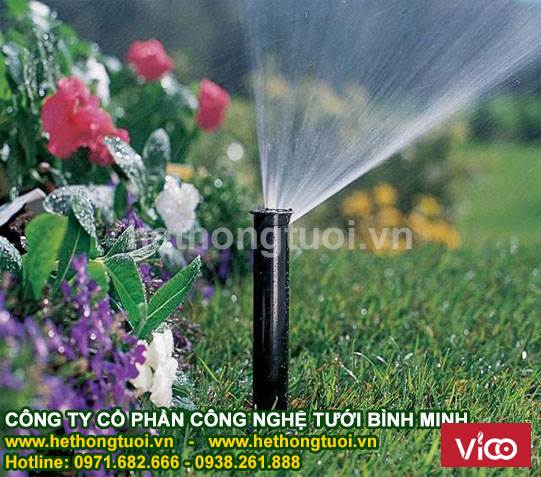 Thiết kế hệ thống tưới cỏ, béc phun nước tưới cỏ, béc phun nước tưới cây