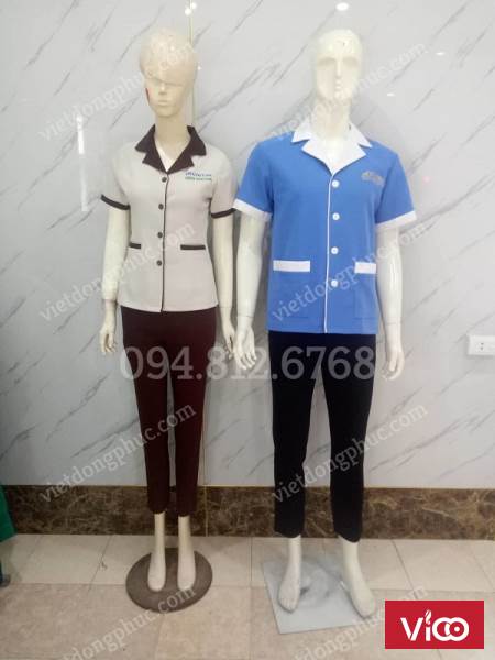 Công ty may đồng phục nhân viên tạp vụ giá rẻ, chất lượng, nhiều mẫu mới