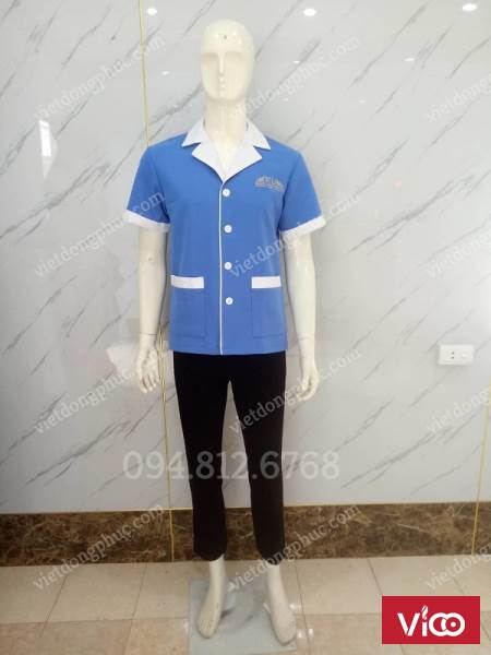 Công ty may đồng phục nhân viên tạp vụ giá rẻ, chất lượng, nhiều mẫu mới
