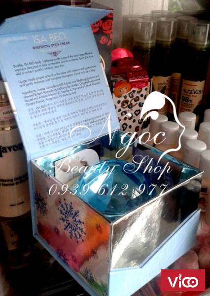 Kem dược trắng da cơ thể ISA BEO Whitening Body Cream Sun Protection UV/50.