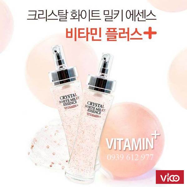 Tinh chất trắng da Crystal White Milky Essence Vitamin 3W Clinic