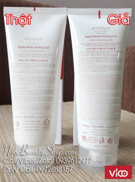 Gel tẩy tế bào chết Arrahan Brightening Peeling Gel cho mặt và toàn thân