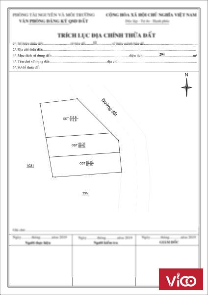 Tân Định, Chính chủ 3 lô, giá 800tr, đường thong SHR LH 0846262661