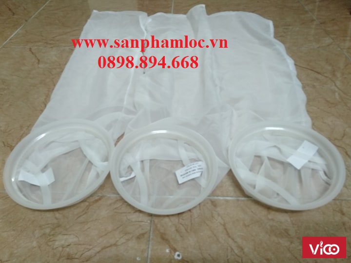 Túi Nylon mesh NMO 250 micron kích thước 180x800mm lọc nước nuôi tôm