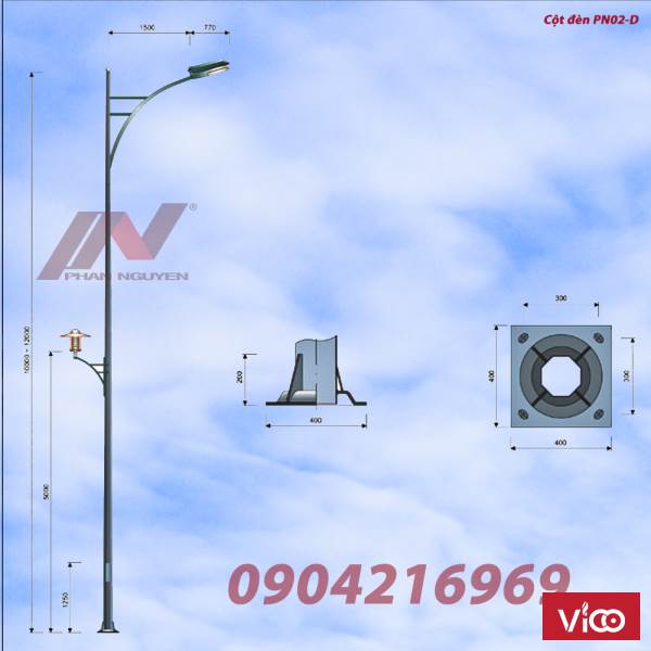 Phan Nguyễn địa chỉ Mua cột đèn cao áp, trụ đèn cao áp đạt tiêu chuẩn tại Hà Tĩnh