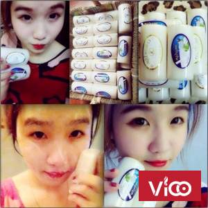 Xà phòng rửa mặt, tắm body sữa dê Thái Lan