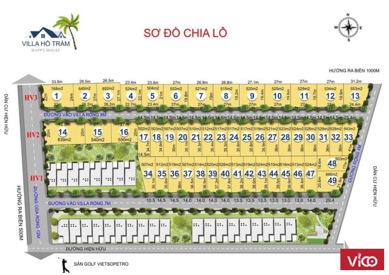 BÁN ĐẤT NỀN BÀ RỊA VŨNG TÀU KHU VỰC BIỂN HỒ TRÀM