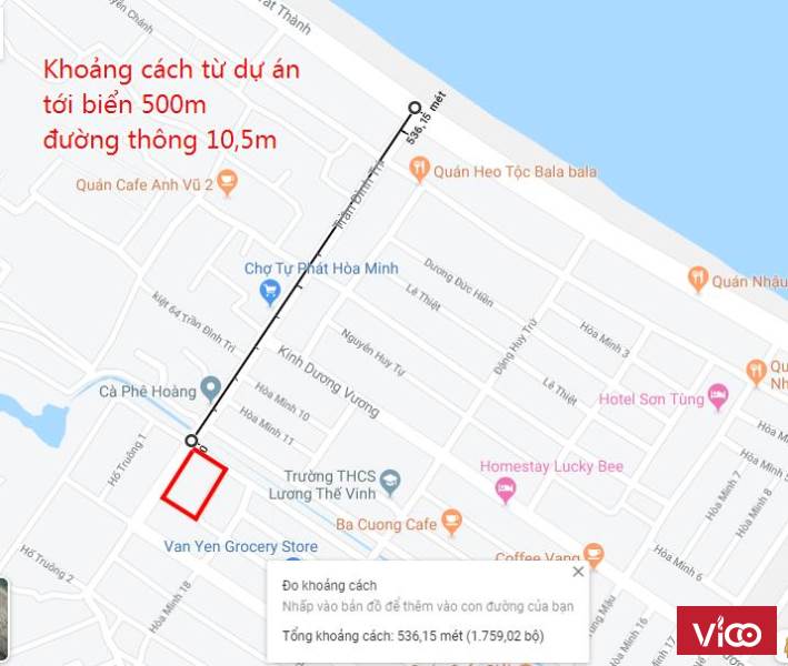 28 lô đất dự án quận Liên Chiểu cách biển 500m